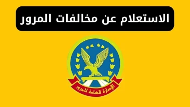 استعلم عن مخالفات المرور في مصر