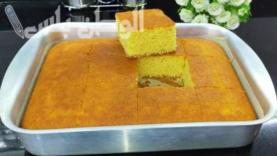 اسهل طريقة لعمل كيكة الذرة الهشة