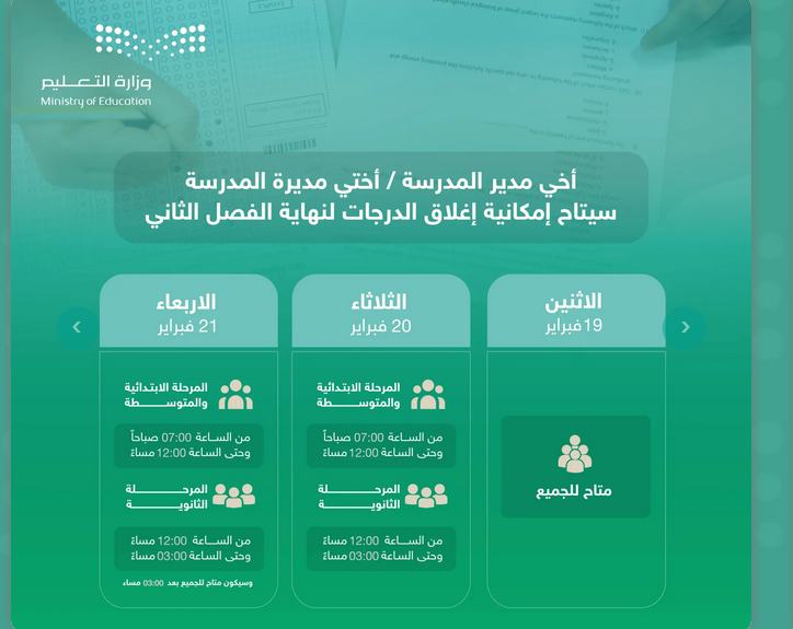 طريقة إغلاق الدرجات في نظام نور 1446.. خطوات أساسية لإتمام العملية بنجاح