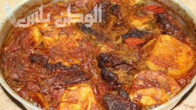 طريقة طهي صينية بطاطس باللحمة