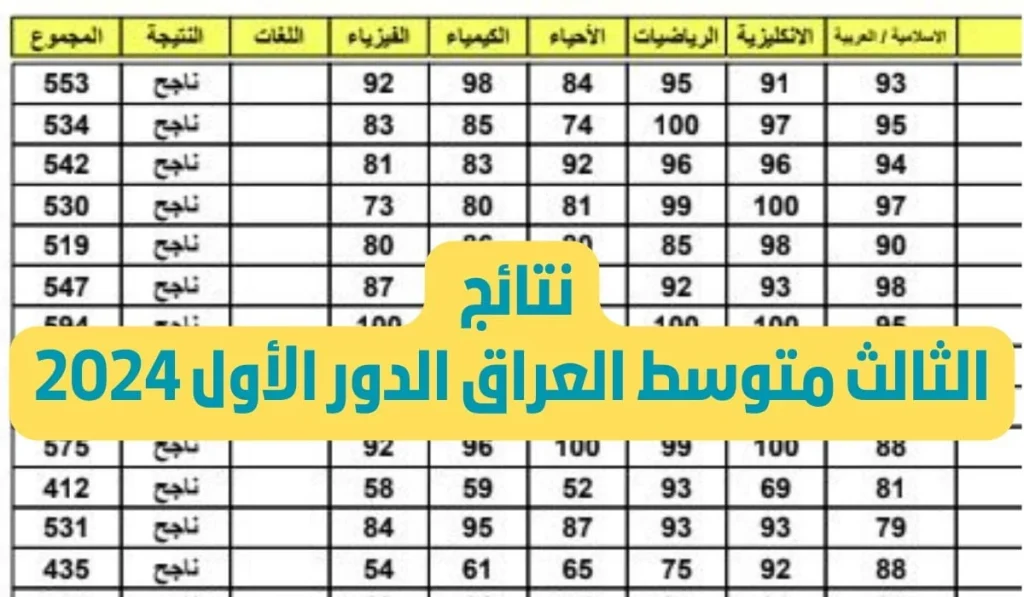 احصل عليها PDF .. نتائج الثالث متوسط الدور الأول عبر موقع نتائجنا الرسمي