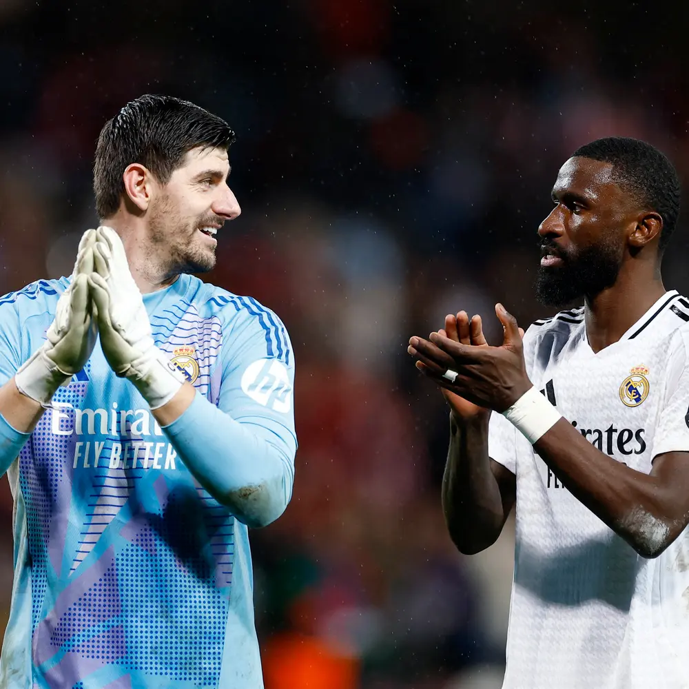 روديغر وكورتوا يعودان لتدريبات ريال مدريد قبل مواجهة أتلتيكو في دوري الأبطال وأنشيلوتي يؤكد جاهزيتهما للديربي