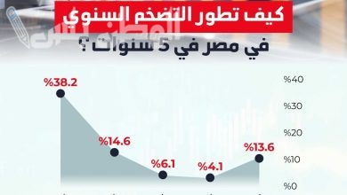 التضخم السنوي في مصر