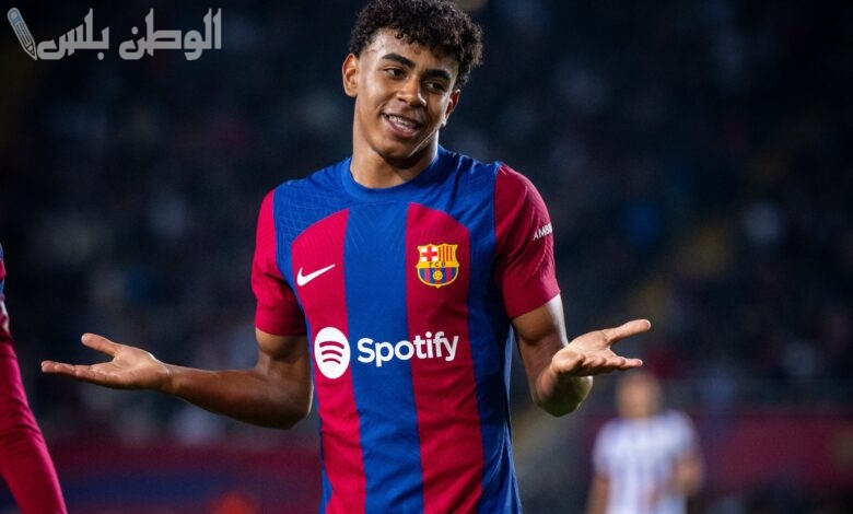 لامين جمال يدخل مباراته رقم 100 مع برشلونة ضد إنتر ميلان