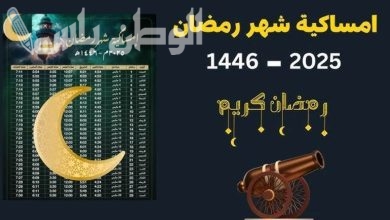 إمساكية رمضان 2025
