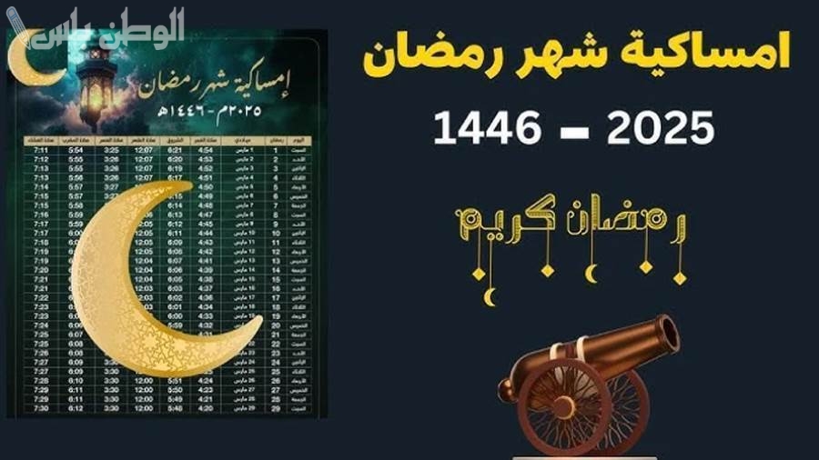 اعرف مواقيت الصلاة الآن.. امساكية شهر رمضان في مصر 2025
