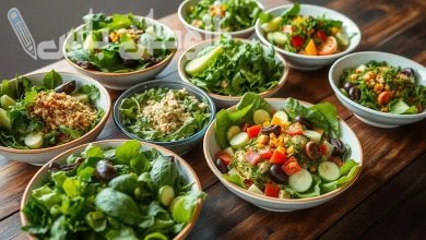 سلطات خضراء بداية صحية