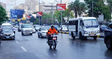 أمطار خفيفة تغمر القاهرة الكبرى على فترات متقطعة