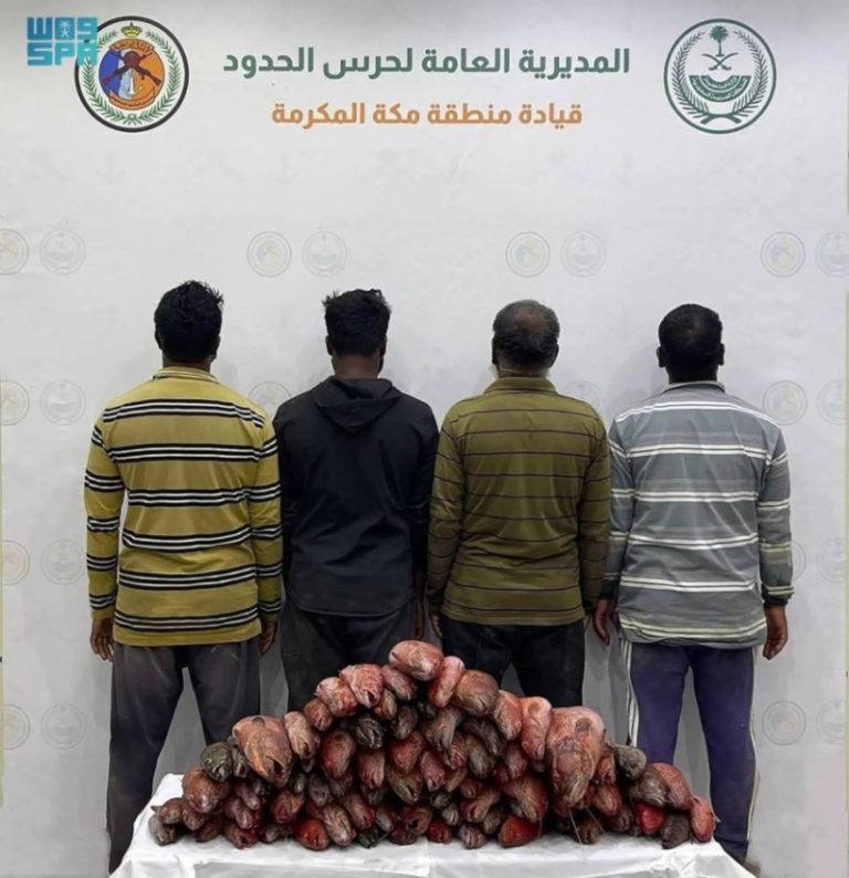 إلقاء القبض على 4 مقيمين يمارسون الصيد في منطقة محظورة بالليث