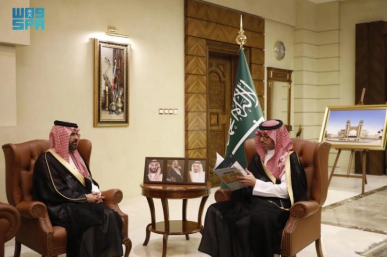 استقبال الأمير سعود بن جلوي لرئيس جامعة جدة