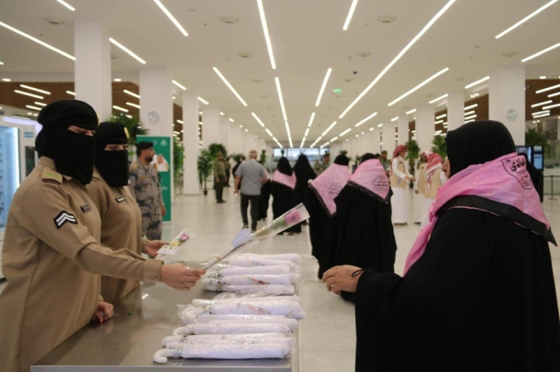 استقبال حجاج العراق عبر منفذ جديدة عرعر بحرس الحدود
