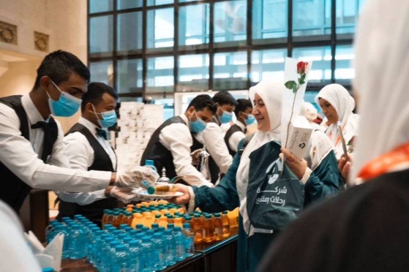 استقبال حجاج روسيا بالتراث السعودي