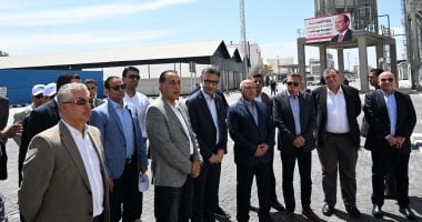 افتتاح محطة الصب الجاف “أقماح” في ميناء غرب بورسعيد بحضور رئيس الوزراء