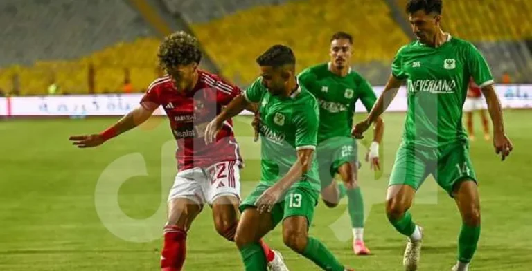 الأهلي يتفوق على المصري في الدوري وسام أبو علي يسجل الهدف الثالث