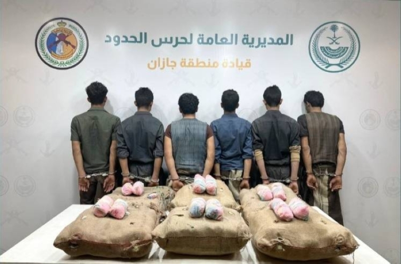 القبض على ستة مهربين بحوزتهم 120 كجم من القات في “الدائر”
