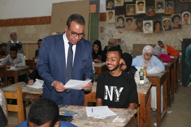 انتظام امتحانات الفصل الدراسي الثاني في جامعة جنوب الوادي