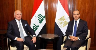 بحث وزير الخارجية مع نائب رئيس وزراء العراق مستجدات قمة بغداد
