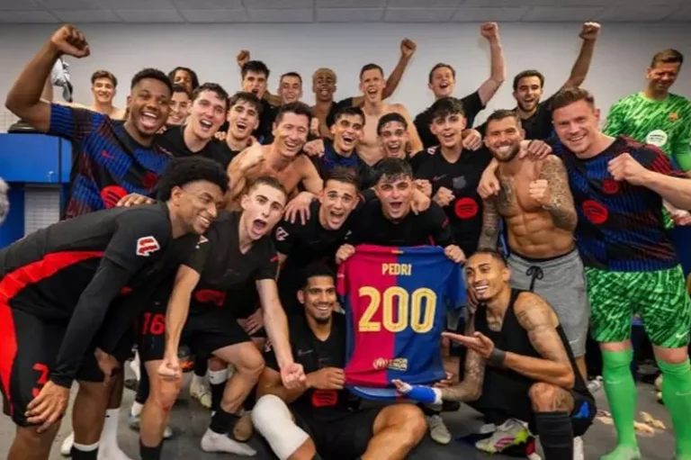 بيدري يؤكد أن برشلونة هو نادي أحلامه ويدعو للاستمتاع بالتتويج بالدوري الإسباني