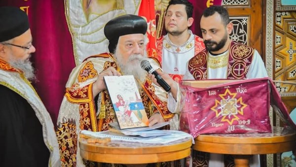تجديد كنيسة القديس مارمرقس بملوي يشرق من جديد
حجر أساس كنيسة القديس مارمرقس بملوي يضعه الأنبا ديمتريوس
ديمتريوس يعلن بدء تجديد كنيسة القديس مارمرقس في ملوي