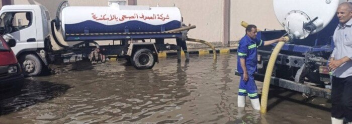 خسائر عاصفة الإسكندرية تكشف عن حجم التلفيات في بيان رسمي