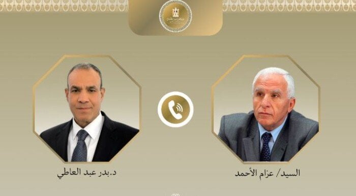 دعم كامل لمصر للسلطة الفلسطينية خلال اتصال هاتفي بين وزير الخارجية وعزام الأحمد