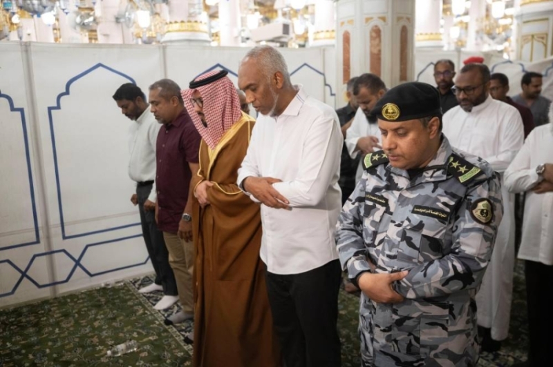 زيارة رئيس المالديف للمسجد النبوي