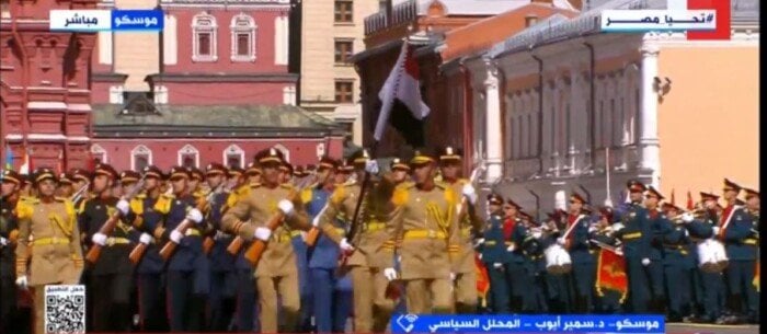 شاهد القوات المصرية تستعرض قوتها في احتفالات روسيا بعيد النصر