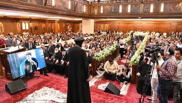 صلاة قداسة البابا تواضروس الثاني في كنيسة العذراء بأرض الجولف بمناسبة اليوبيل الذهبي لوضع الحجر الأساس