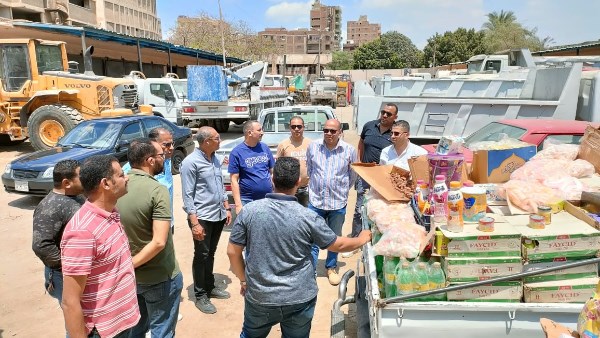 ضبط 8 أطنان من المواد الغذائية الفاسدة في حملة مكثفة بإمبابة