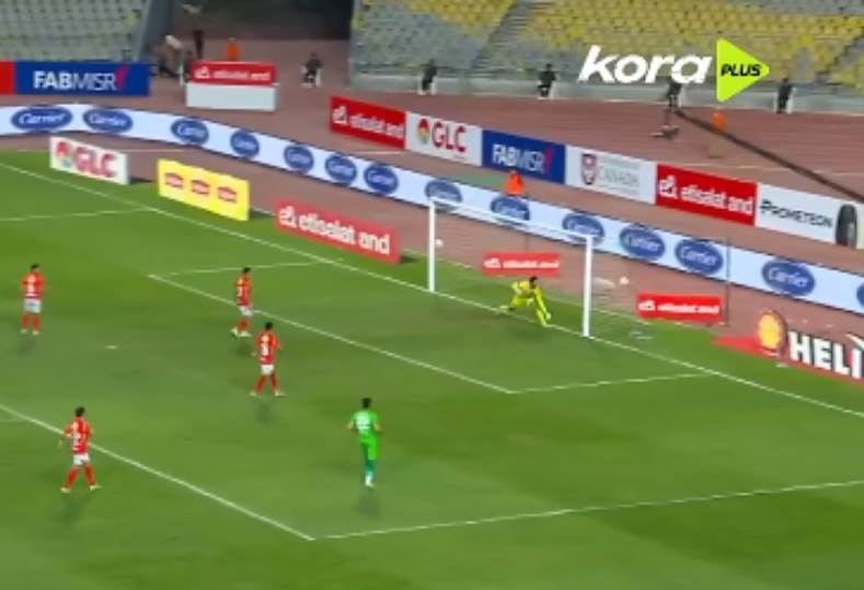 فخر الدين بن يوسف يقلص الفارق للمصري في شباك الأهلي خلال المباراة (فيديو)