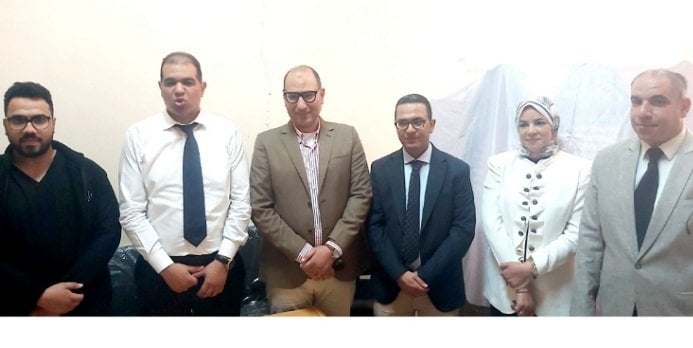 قافلة طبية تكشف عن أمراض القلب والروماتيزم لطلاب التجارة بجامعة كفر الشيخ