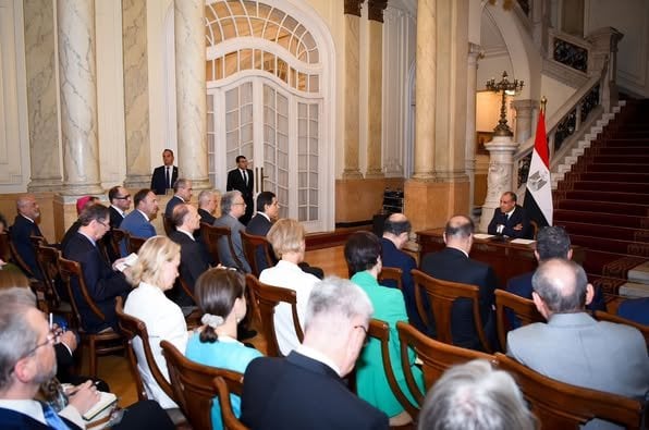 لقاء وزير الخارجية مع سفراء الدول الأوروبية في القاهرة