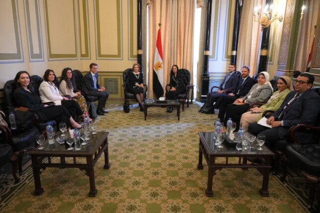 لقاء وزيرة التضامن مع المديرة الإقليمية للبنك الدولي