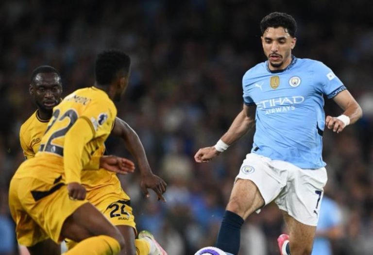 مرموش يساهم في انتصار مانشستر سيتي على وولفرهامبتون في الدوري الإنجليزي