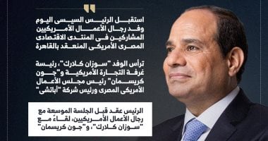 مصر تسعى لتكون مركزًا صناعيًا رئيسيًا للصناعات الأمريكية حسب تأكيد الرئيس السيسي