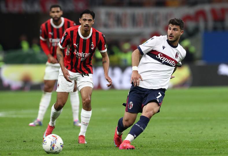 ميلان يخسر أمام بولونيا 0-1 في نهائي كأس إيطاليا بث مباشر