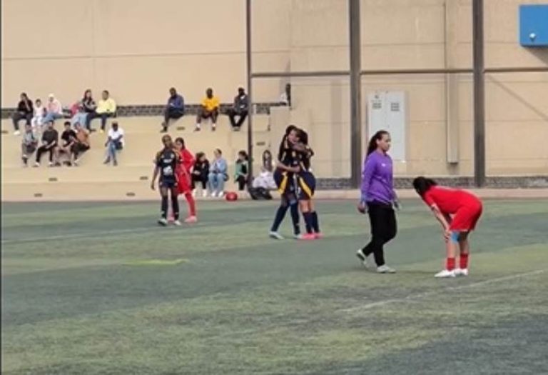 نقطة احتفال نادين غازي بعد تسجيلها الهدف الثاني في مرمى مودرن سبورت فيديو
