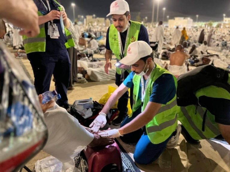 650 متطوعاً يقدمون الدعم الطبي لـ 15,518 حاجاً في المشاعر المقدسة