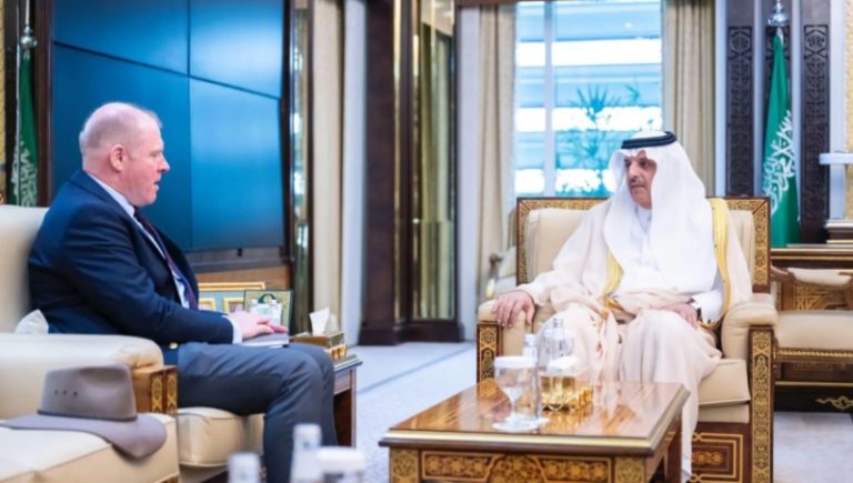 استقبال دافئ لنائب وزير الداخلية للسفير الأسترالي بالمملكة