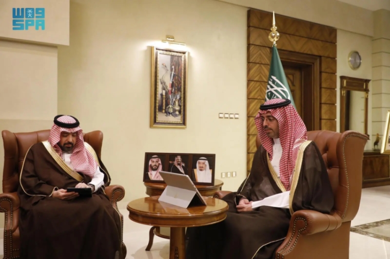 استقبال مميز للأمير سعود بن جلوي لرئيس جمعية هدية الحاج والمعتمر