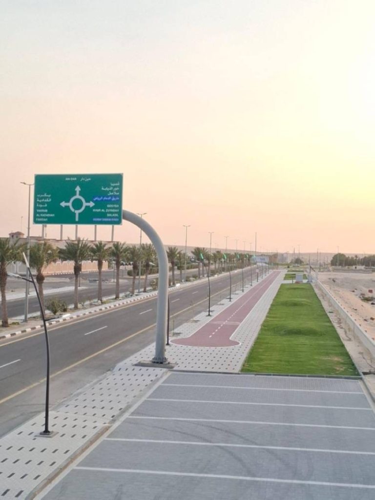 افتتاح مضمار مشي رياضي جديد في جوف بني هاجر