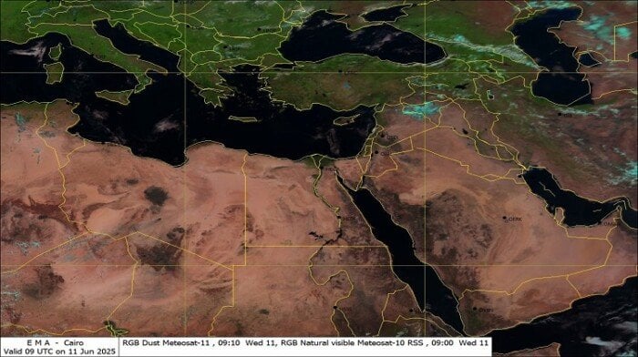 الأرصاد تكشف تفاصيل درجات الحرارة في مصر اليوم الأربعاء 11 يونيو 2025