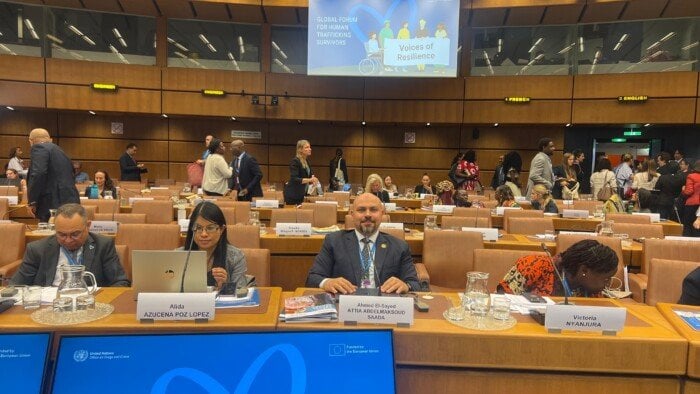 التضامن الاجتماعي تشارك بفعالية في المنتدى العالمي لضحايا الاتجار بالبشر في فيينا