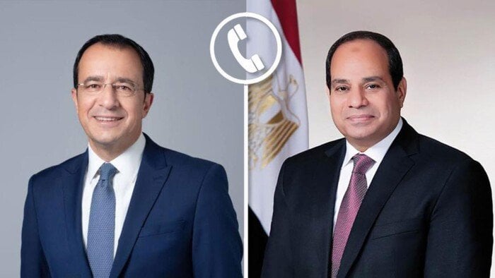 الرئيس السيسي يؤكد على رفض مصر القاطع لتوسيع الصراع في المنطقة مع نظيره القبرصي