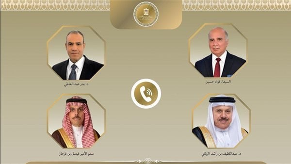 بحث عبد العاطي تداعيات الحرب الإسرائيلية – الإيرانية مع وزراء خارجية العراق والسعودية والبحرين