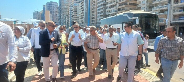 تفقد وفد محلية النواب مشروع تطوير الشواطئ بالإسكندرية