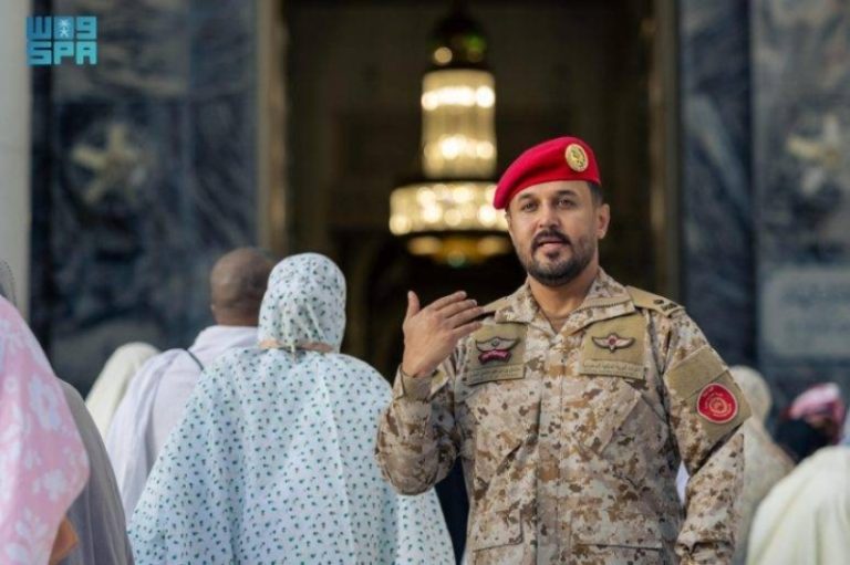 “تنظيم الحشود” و”تأمين المواقع” من قبل القوات البرية بالمشاعر المقدسة