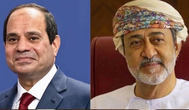 تهنئة خاصة للرئيس السيسي من سلطان عمان بعيد الأضحى المبارك