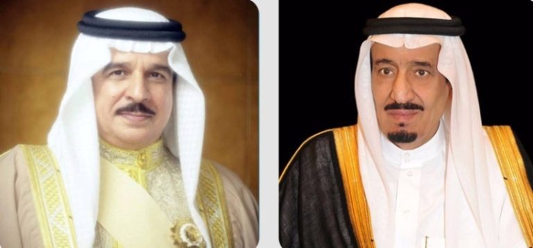 تهنئة قيادة البحرين لخادم الحرمين وولي العهد بموسم حج ناجح