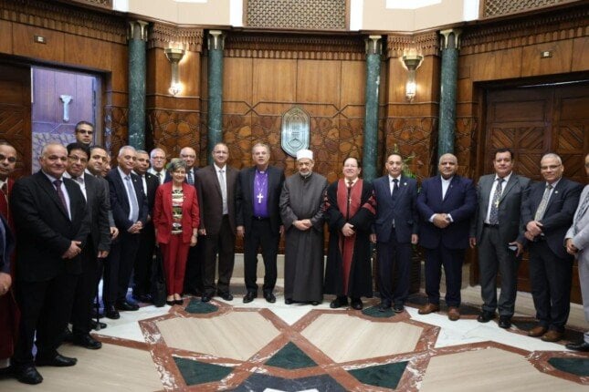 زيارة وفد الطائفة الإنجيلية لشيخ الأزهر بعيد الأضحى المبارك